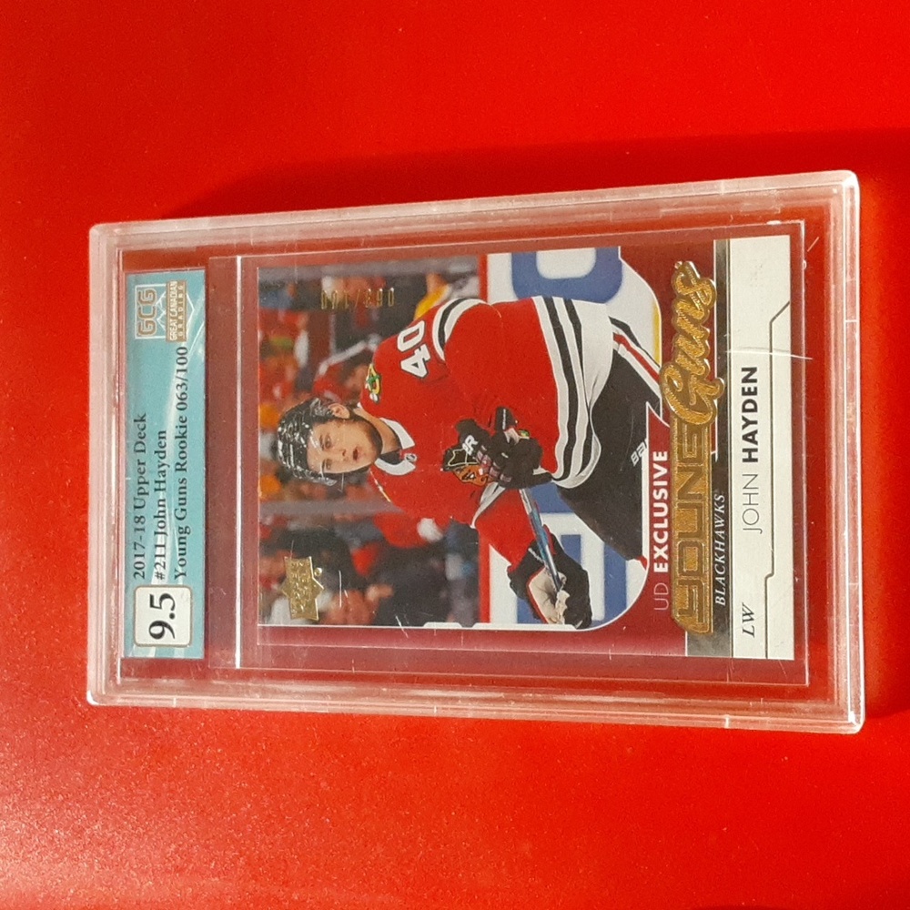 Graded John Hayden Chicago Blackhawks NHL Serial #'d Parallel Rookie Card